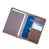 Sienna (Rustic) Brown Leather Passport Holder